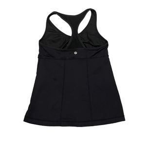 Lululemon Athletica Black Racerback Lined Compression Tank